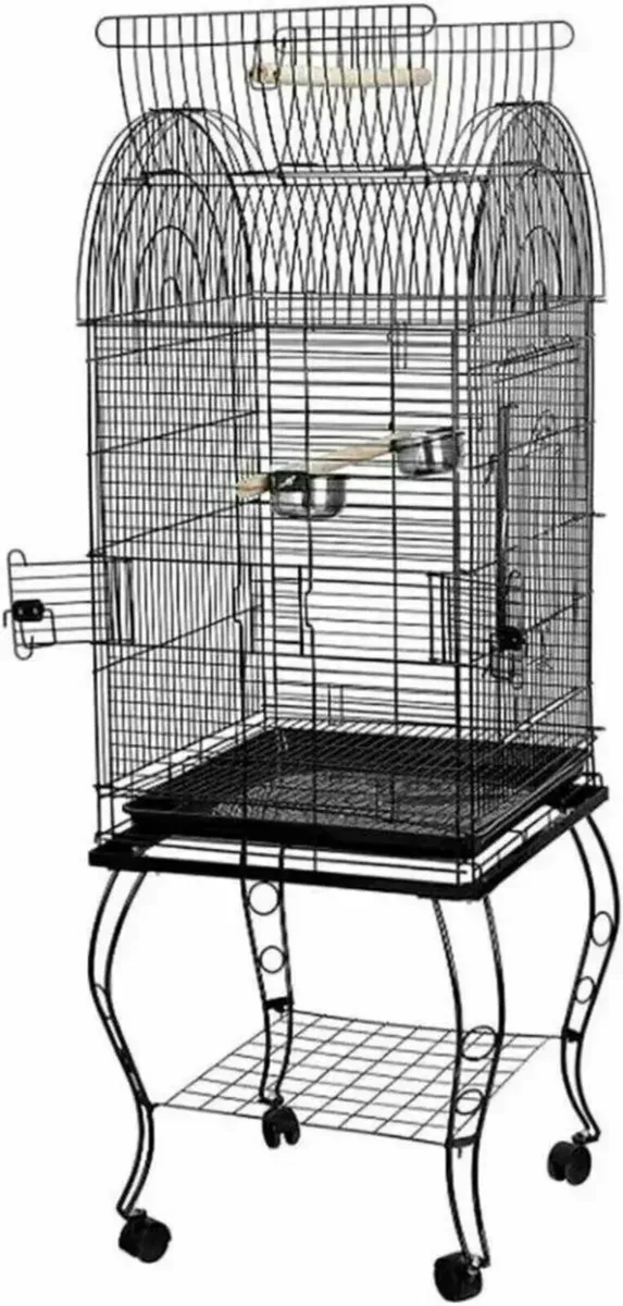 Bird Cage Large Wrought Iron Home for Pet Bird - Image 3