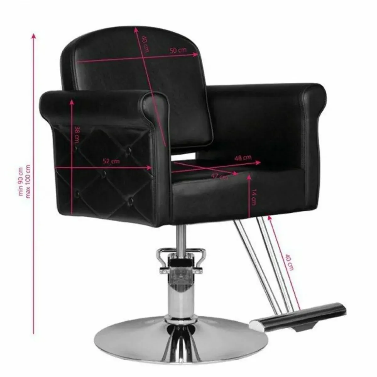 Hair System black hairdressing chair - Image 4
