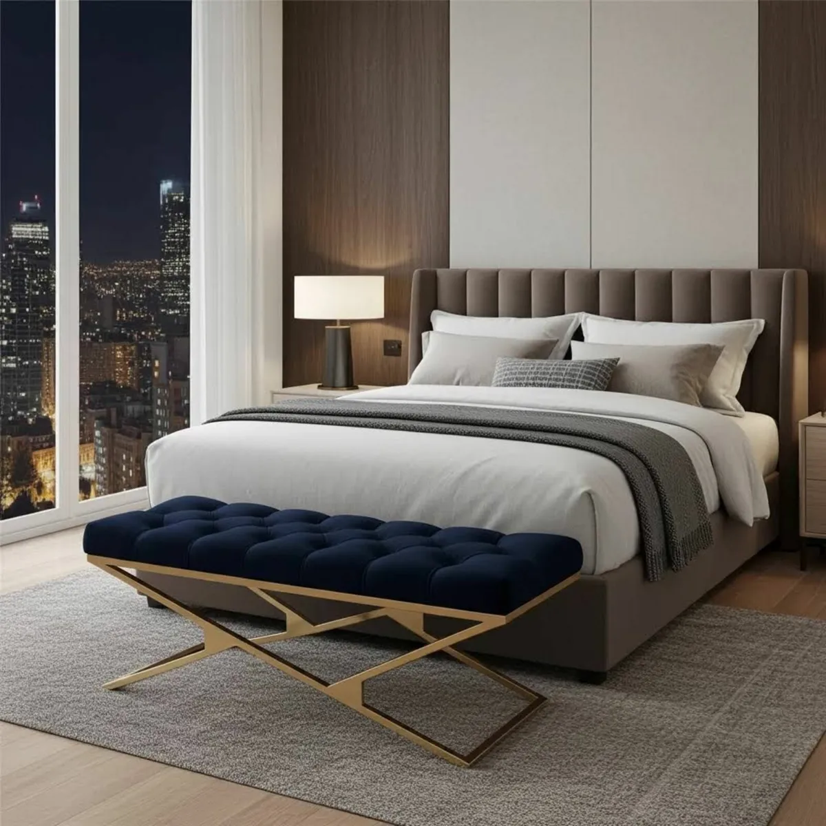 Metal frame bench 120cm - Image 3