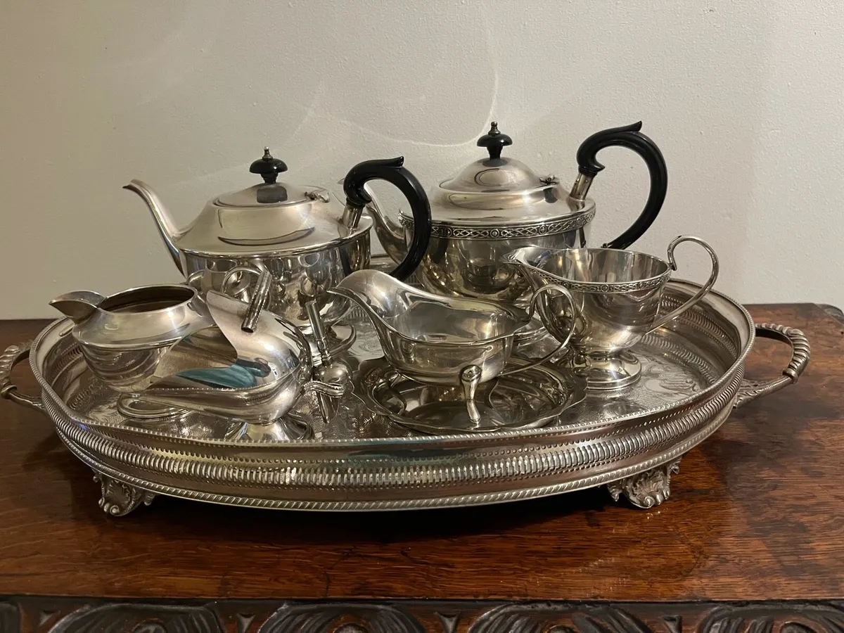 Silver plated tea sets - Image 2