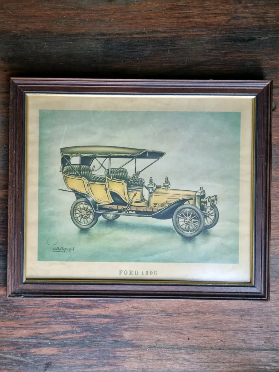 18 UNIQUE / ANTIQUE 1900S RARE CAR PICTURES - Image 4
