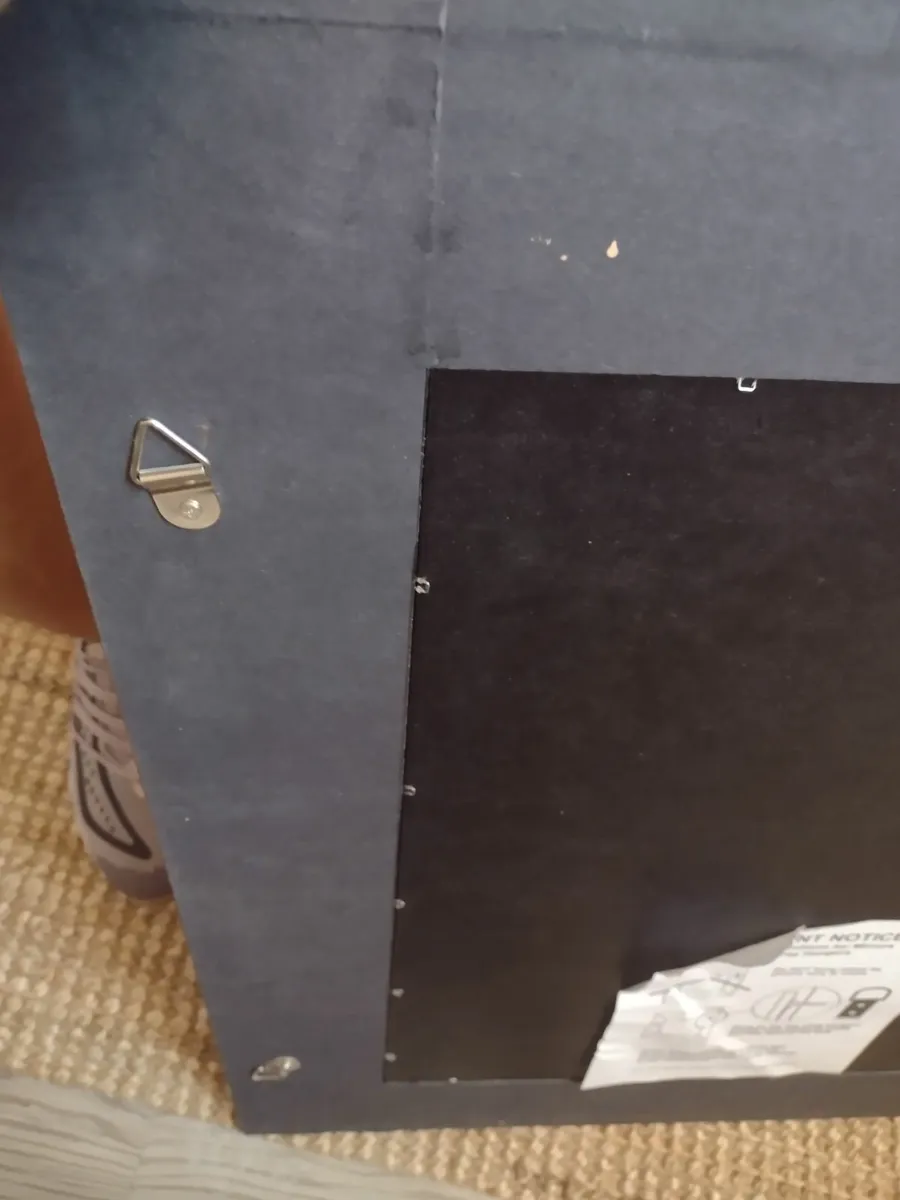 As new large brown suede Hall /mantle mirror - Image 4