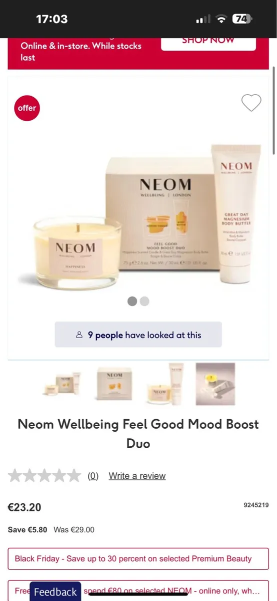 Neom candle - Image 1