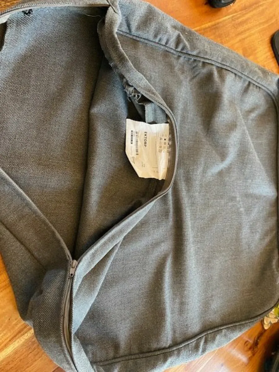 Charcoal grey cover for 3-seater IKEA Ektorp sofa - Image 2