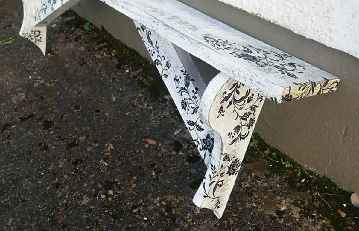 Rustic Floating Stove Mantel / Shelf - Image 4