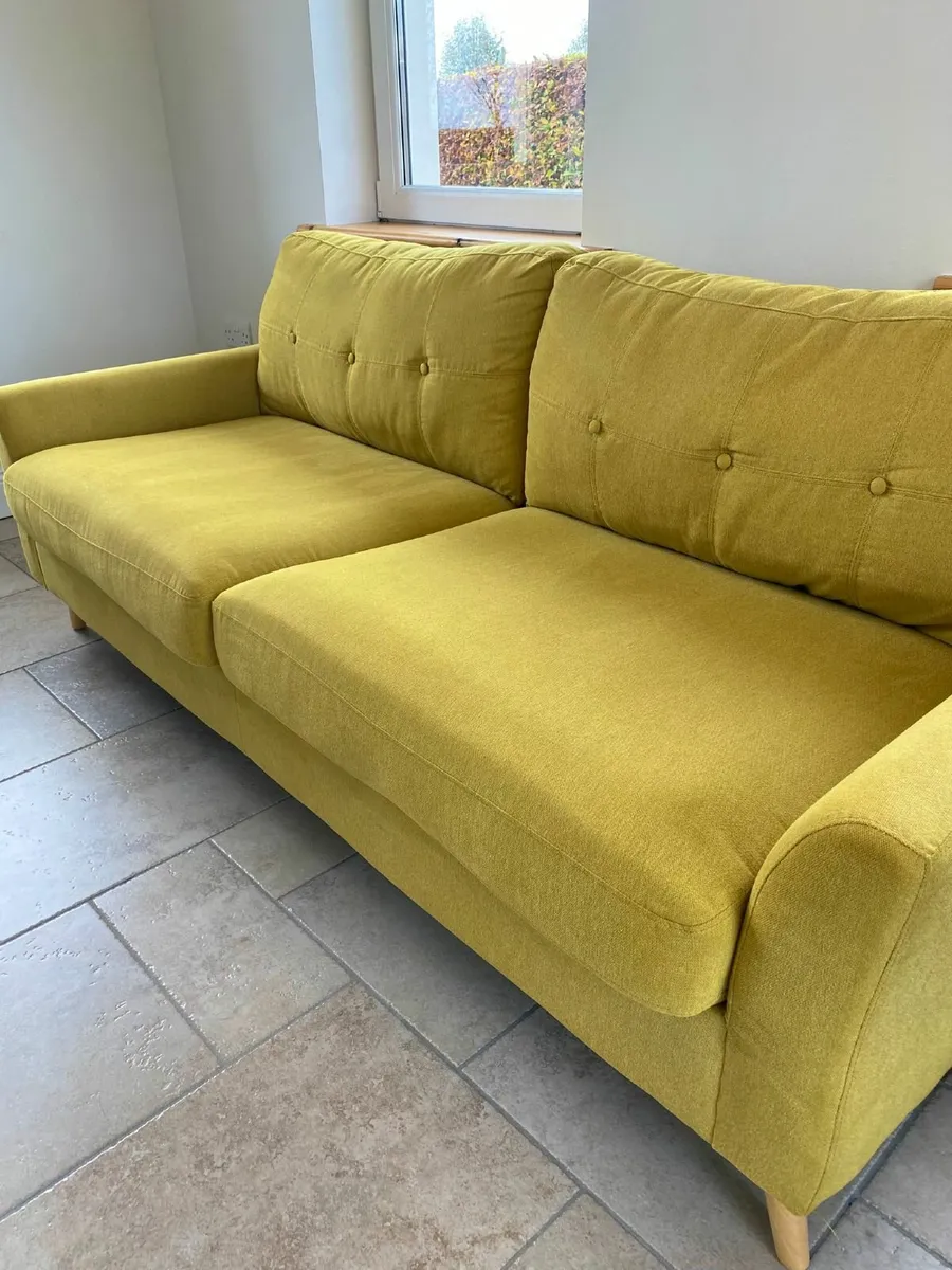 3  Seater mustard colour couch - Image 1