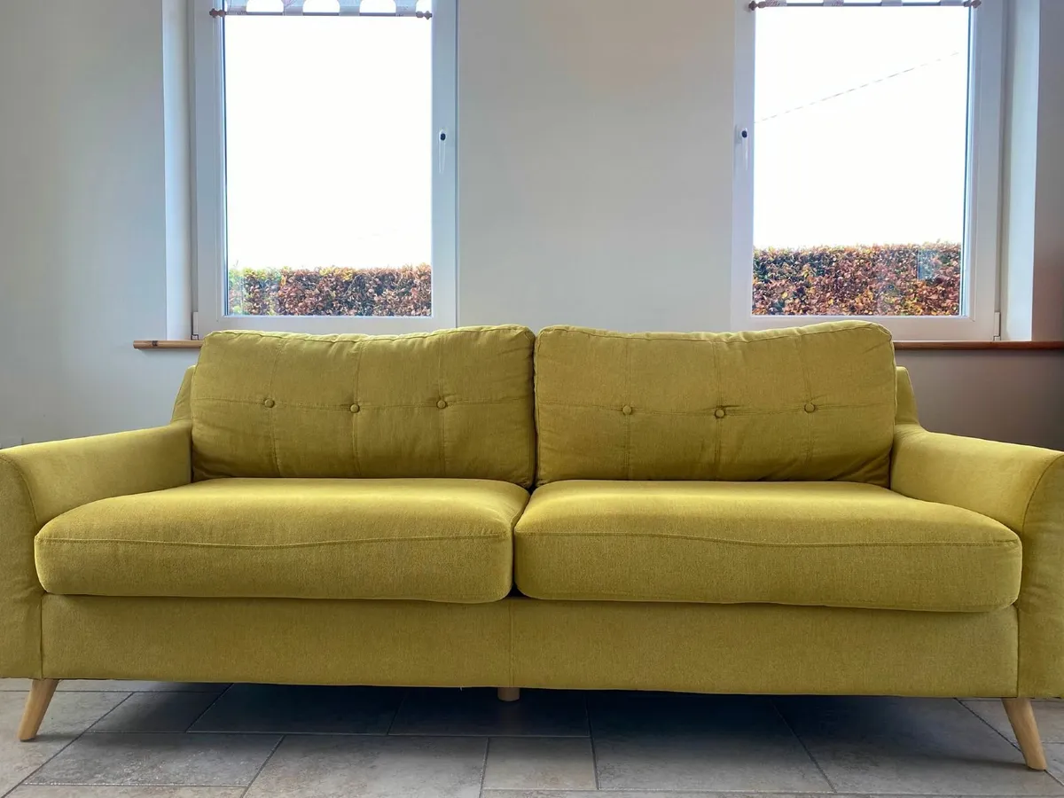 3  Seater mustard colour couch - Image 2