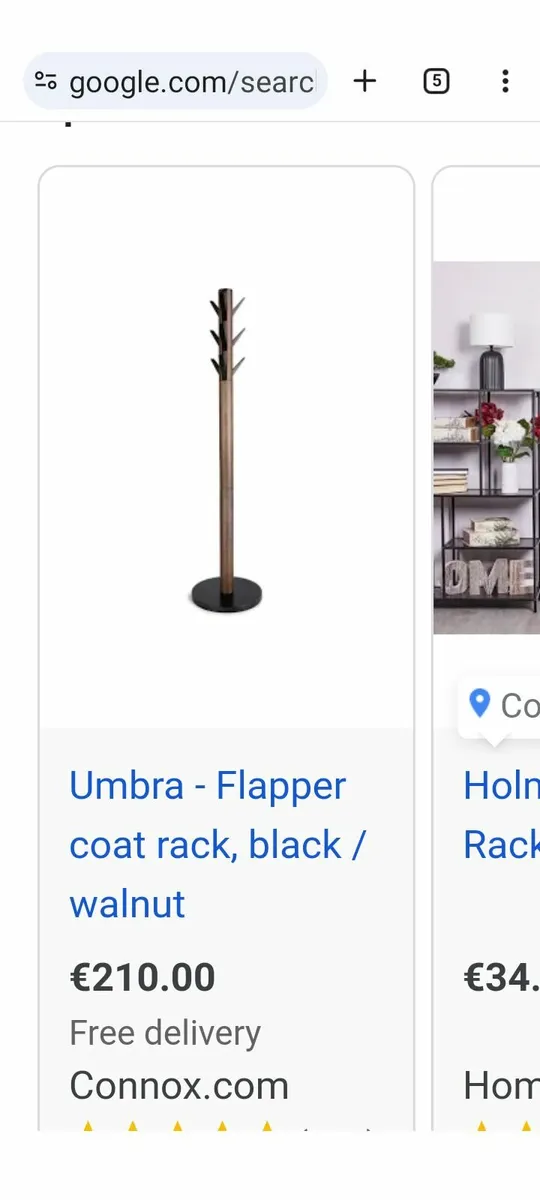 Home office or hallway heavy wooden coat stand - Image 4