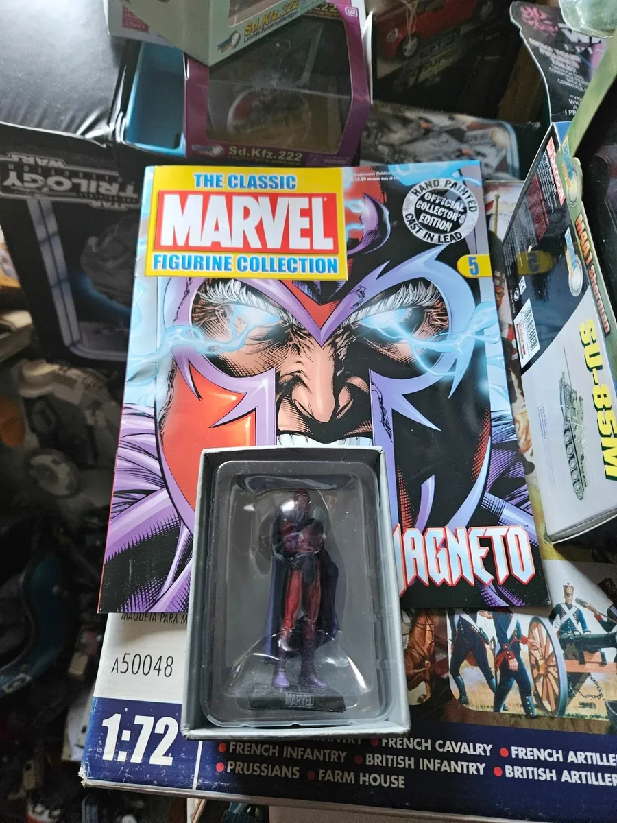 Marvel Magneto Figure and Comic - Image 1