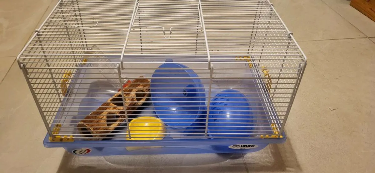 Hamster cage with accessories - Image 3