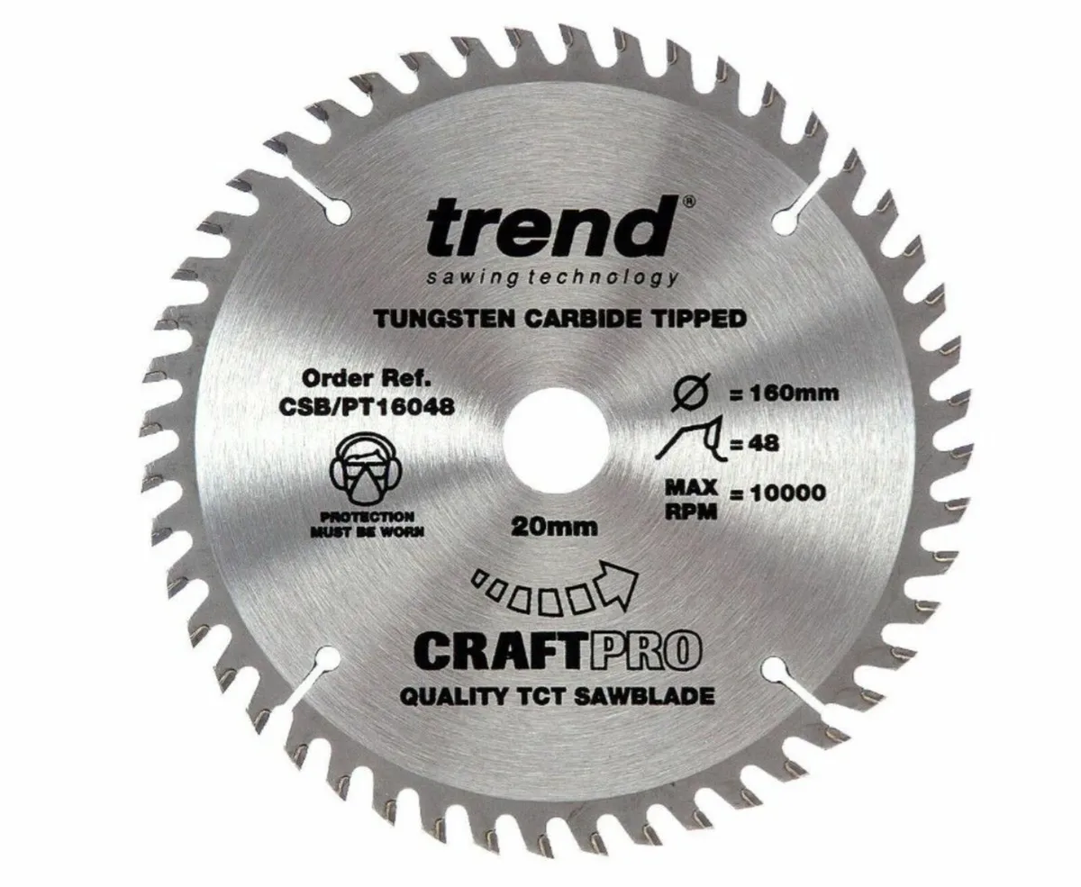 Trend CSB/PT16048 CraftPro Saw Blade 160x20mm 48T