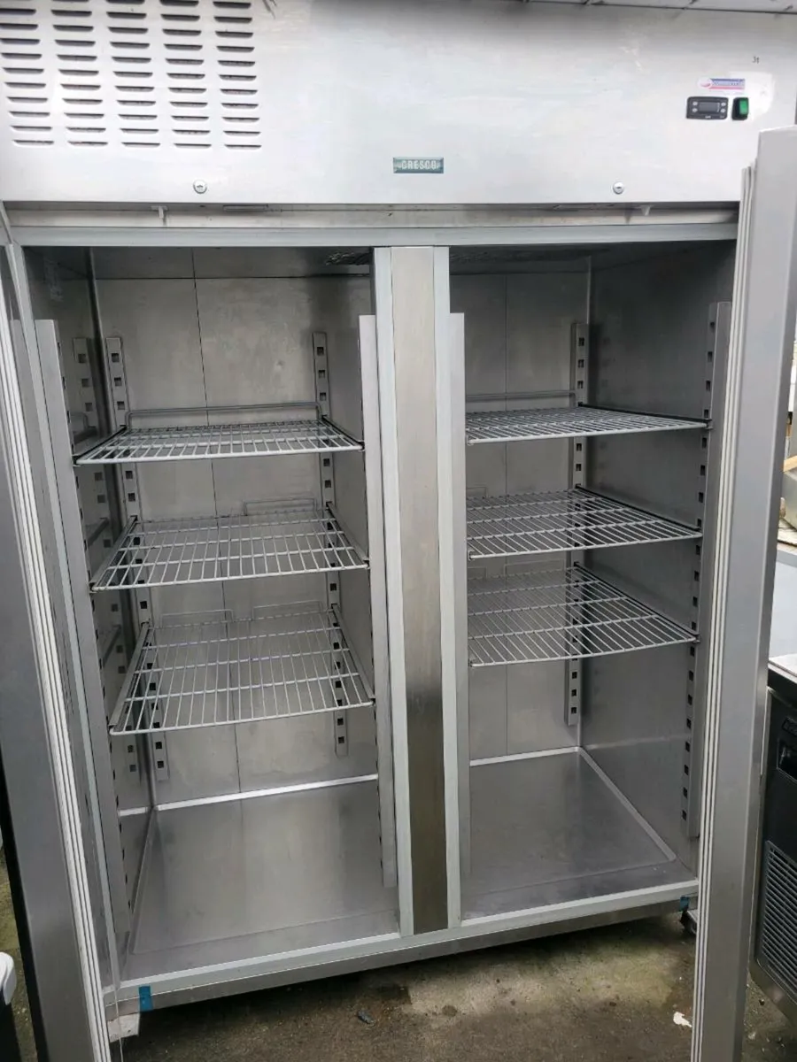 Freezer/Fridge Double Doors Stainless Steel - Image 2