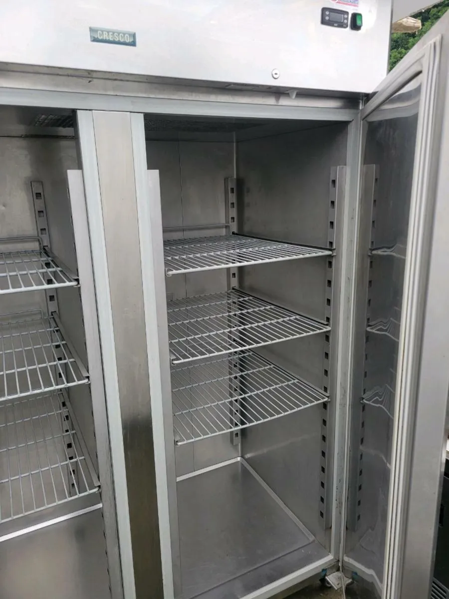 Freezer/Fridge Double Doors Stainless Steel - Image 3