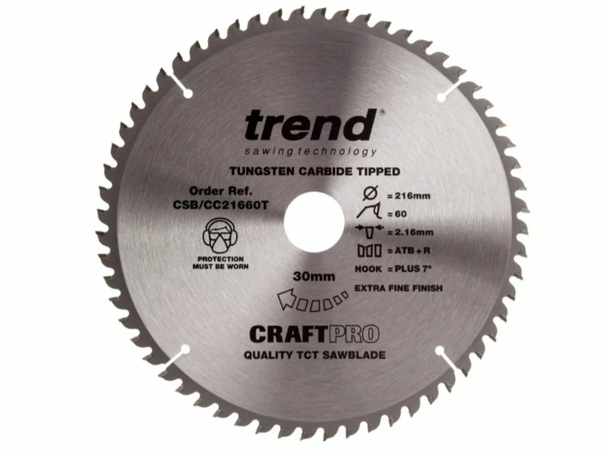 Trend CSB/CC21660T CraftPro Saw Blade 216x30mm 60t