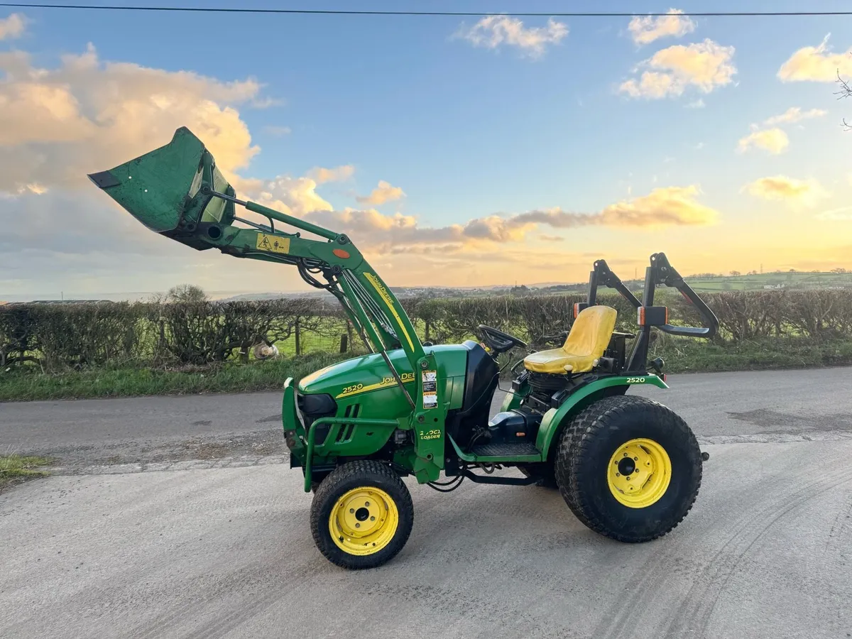 John Deere Compact Tractor with Front Loader - Image 1