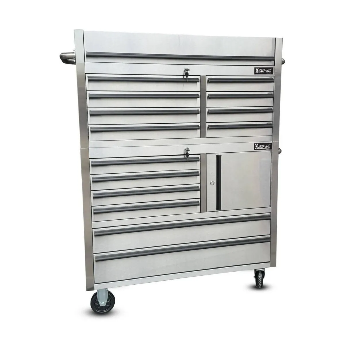 41” STAINLESS STEEL 14 DRAWER ROLLER TOOL CABINET - Image 4