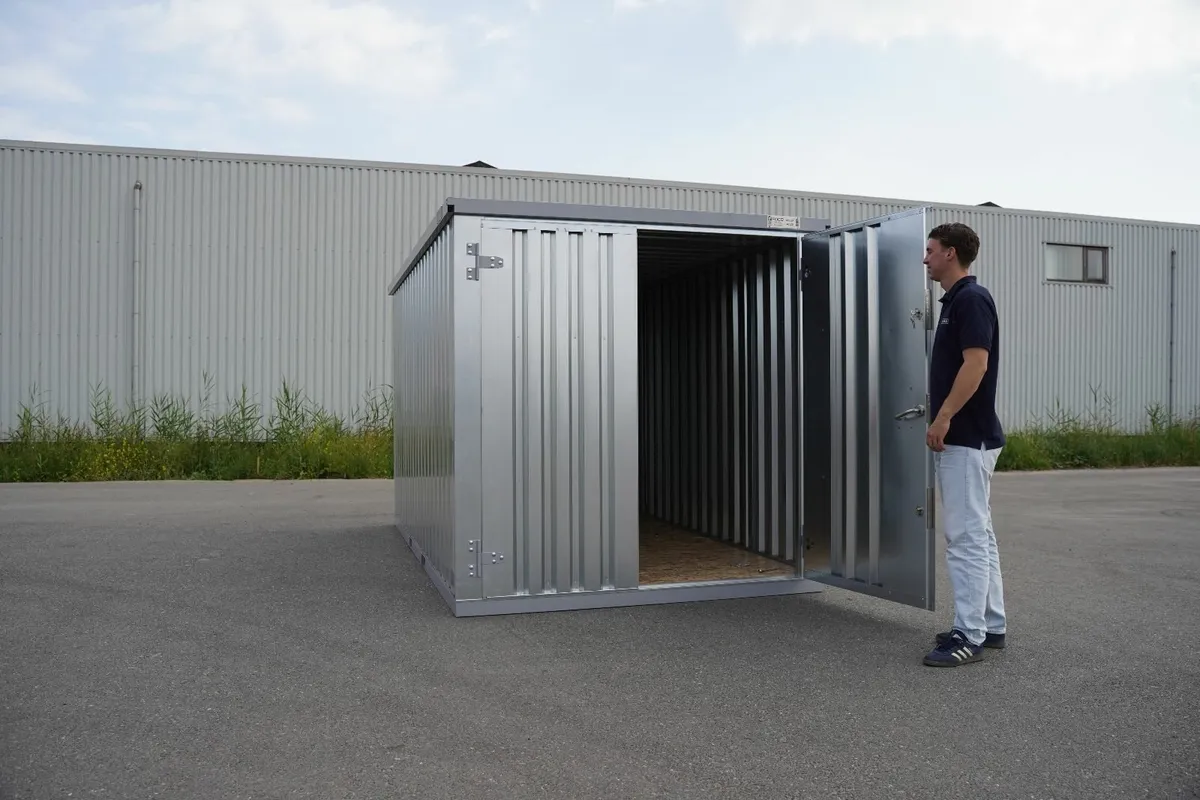 Galvanized Storage Shed – Durable and Secure - Image 1