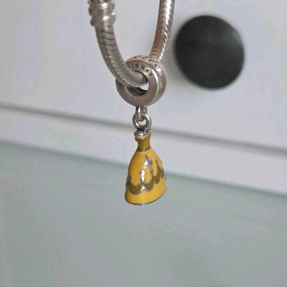 Pandora Disney Belle dress dangle charm p - Image 2