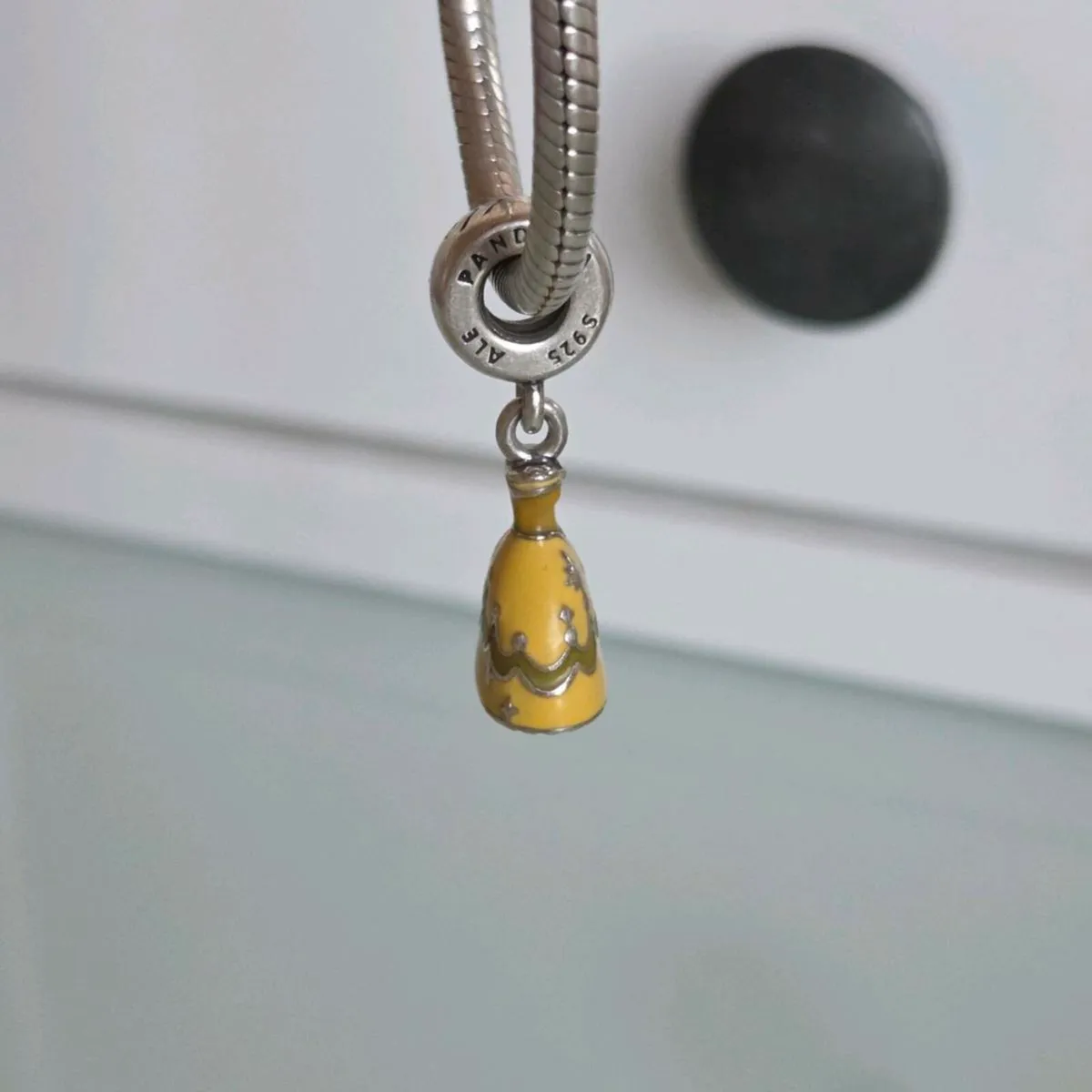 Pandora Disney Belle dress dangle charm p - Image 4