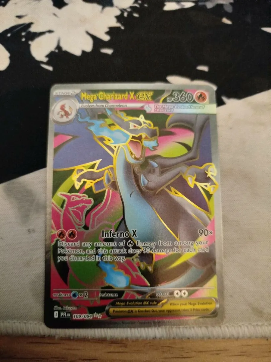 Mega Charizard X ex Full Art  PHANTASMAL FLAMES - Image 1