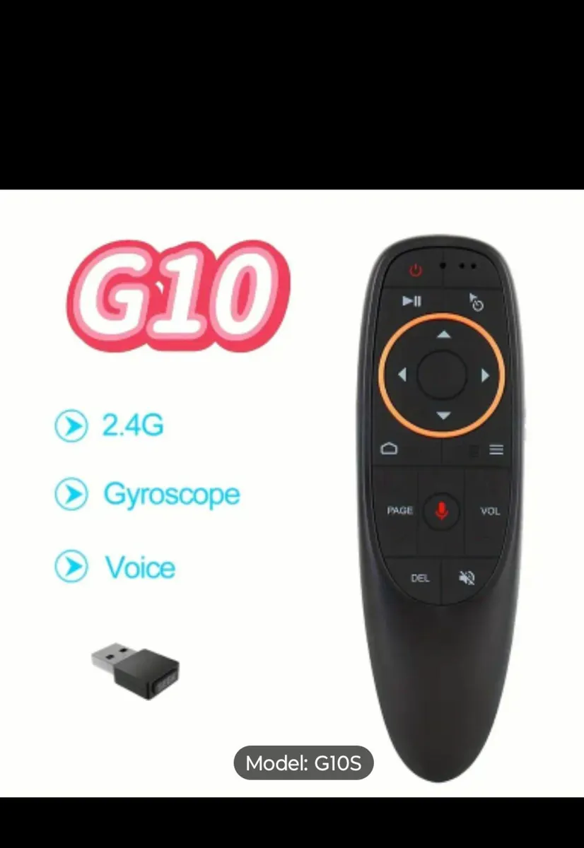 G10 Voice Remote with 2.4G Infrared Air Mouse - fo