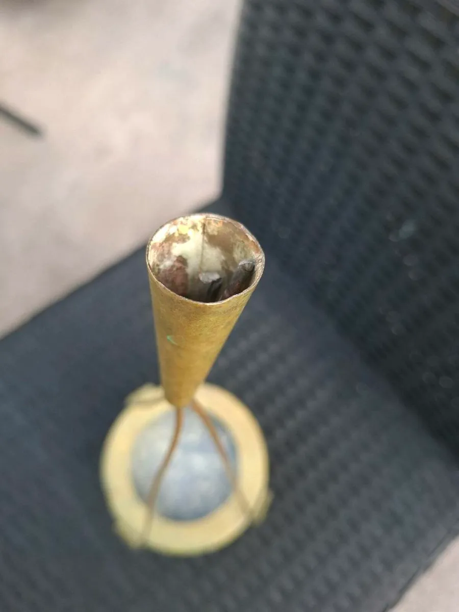 Vintage Brass Coffee pot warmer/Incense holder - Image 4