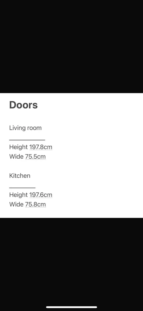 Solid wood interior doors with glass inserts  x2 - Image 3
