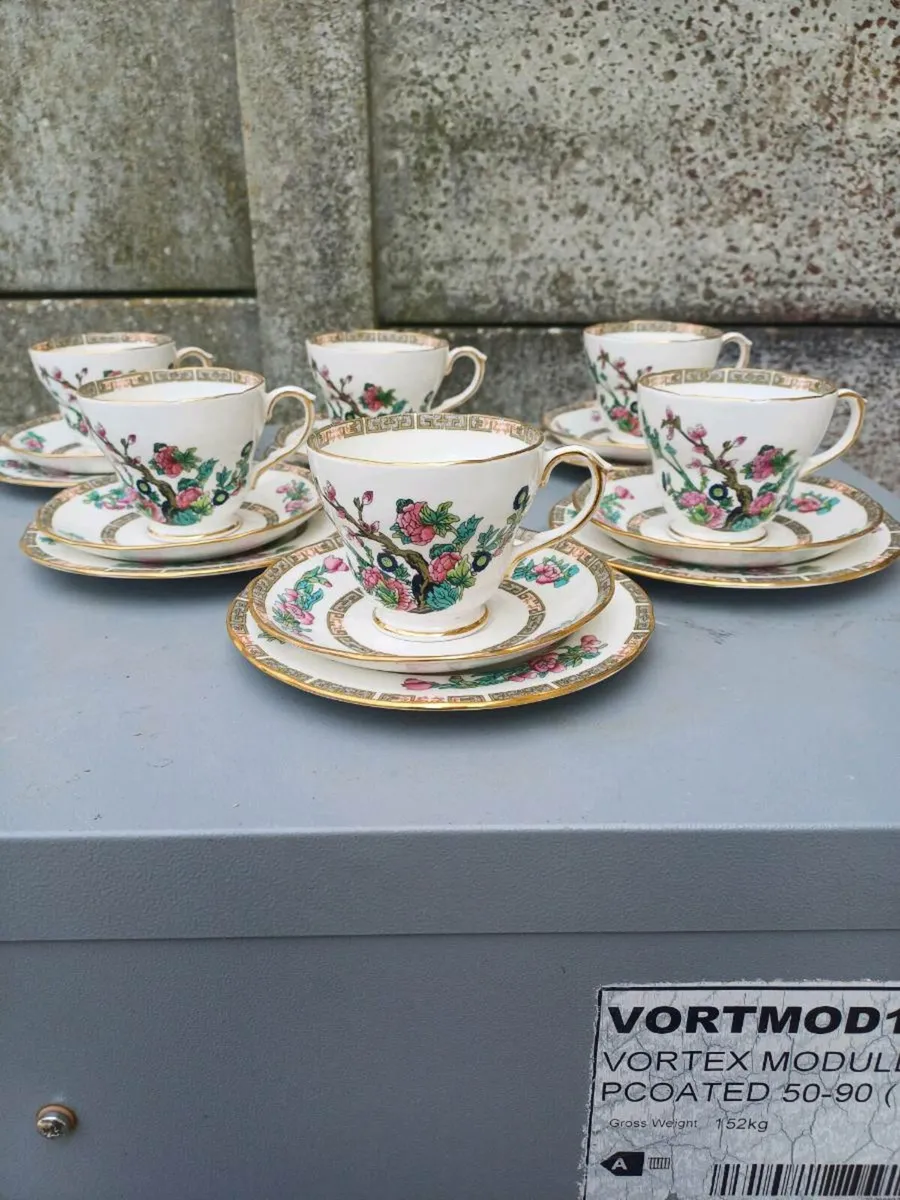 Vintage Bone China Indian Tree Set - Image 3