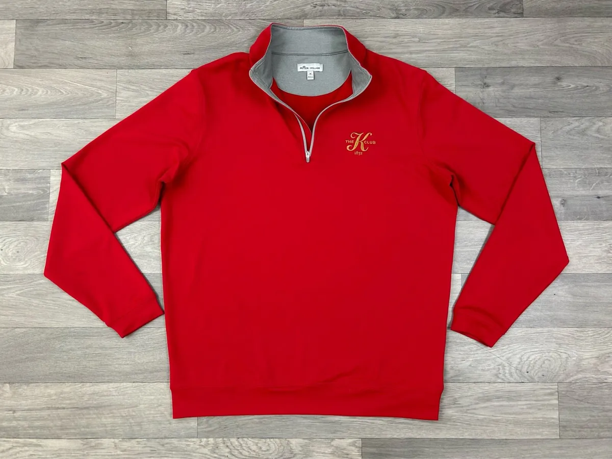 Peter Millar The K Club Half Zip Golf Jumper M - Image 1