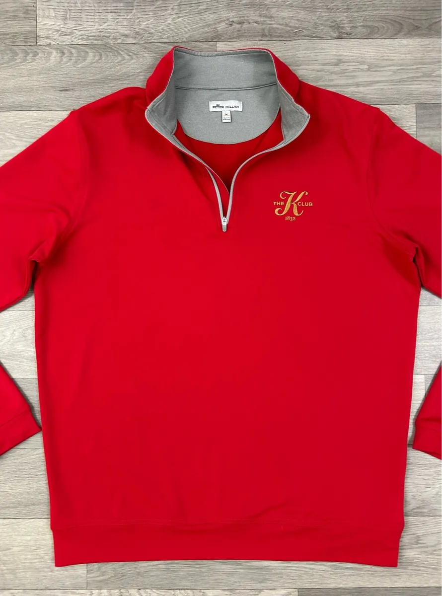 Peter Millar The K Club Half Zip Golf Jumper M - Image 2