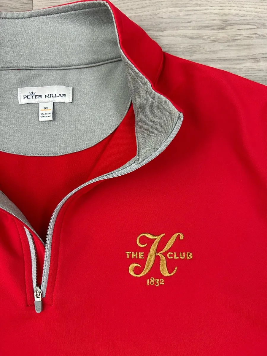Peter Millar The K Club Half Zip Golf Jumper M - Image 3