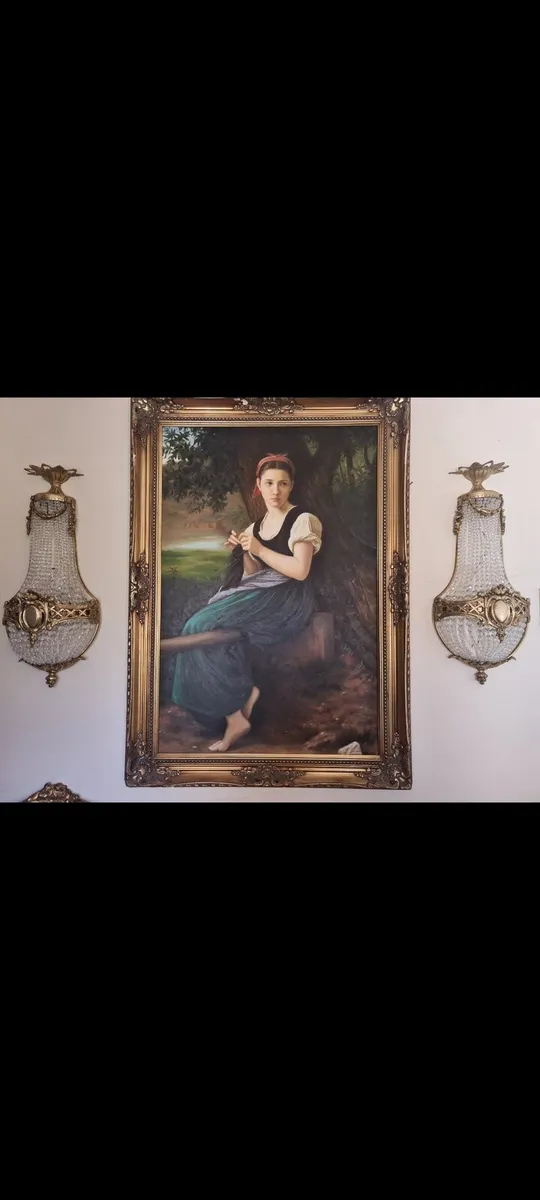 A stunning pair of french vintage wall lights - Image 2