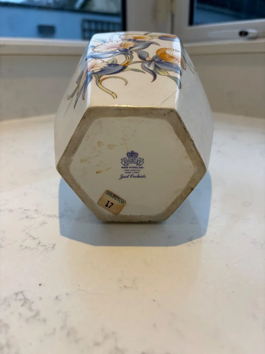 Aynsley China Just Orchids vase - Image 4