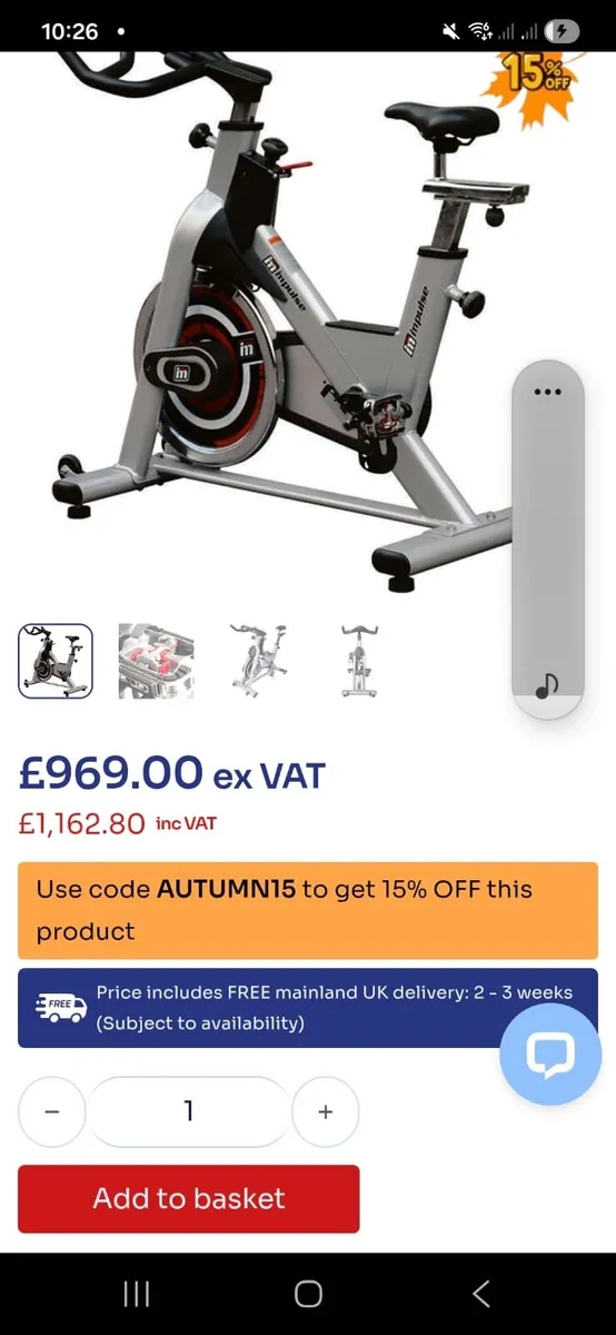 🎅🎁🎅IMPULSE PS300 SPIN BIKE🎅🎁🎅 - Image 3