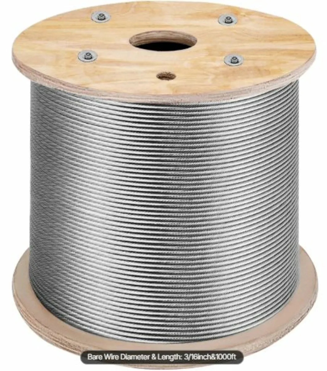Stainless Steel Cable 3/16"x 1000ft, T316 Marine - Image 1