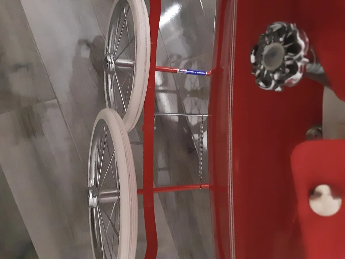 Kids red silver cross dolls pram new collection on - Image 1