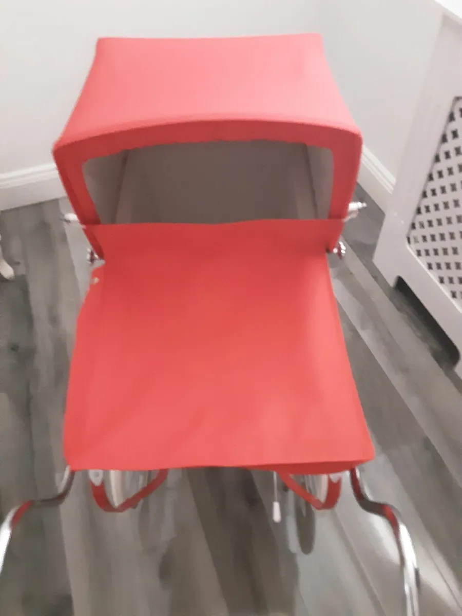 Kids red silver cross dolls pram new collection on - Image 4