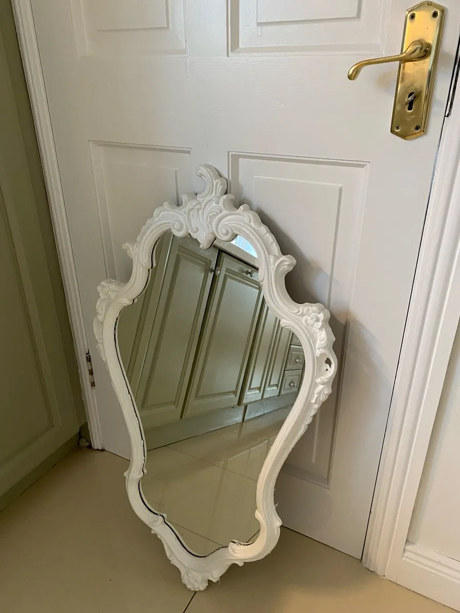 Hall table, stool and mirror - Image 3