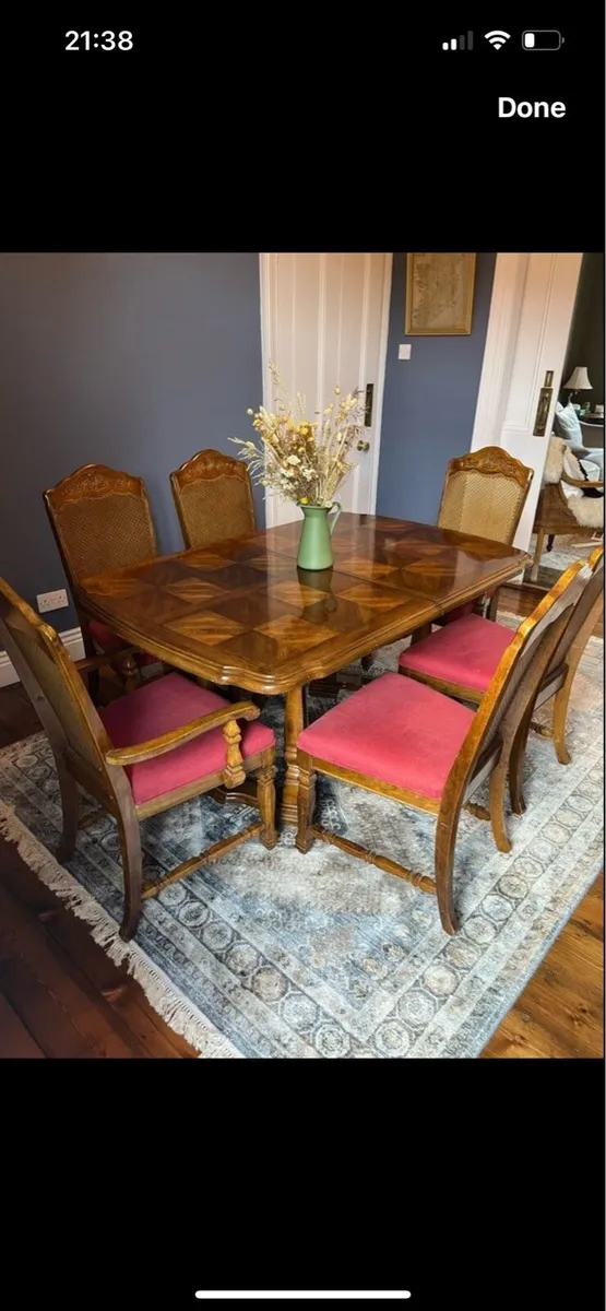 Dining Table and 6 Chairs - Image 1