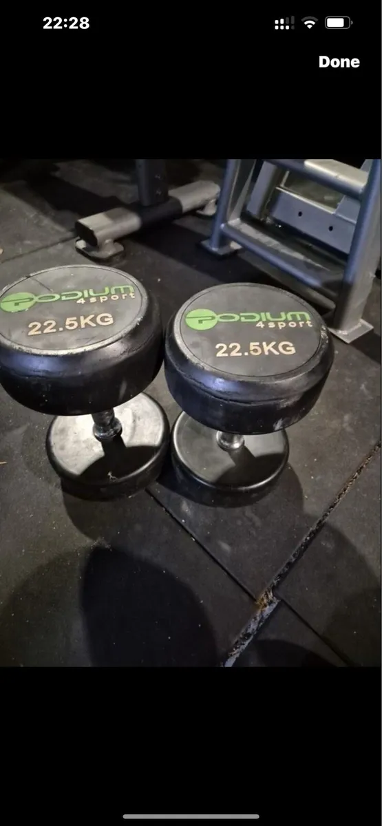 🎅🎅🎅RUBBER DUMMBELLS 22.5KG🎁🎁🎁