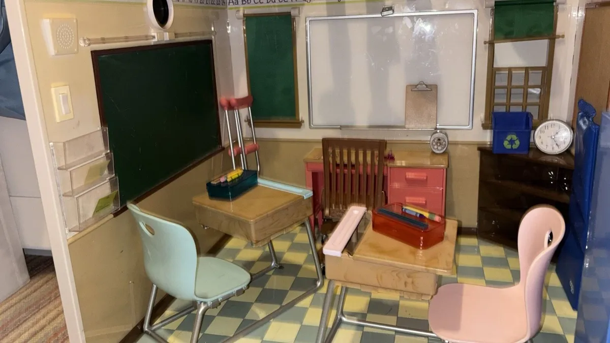 Our Generation School Set, Dolls x 4 and Car - Image 1