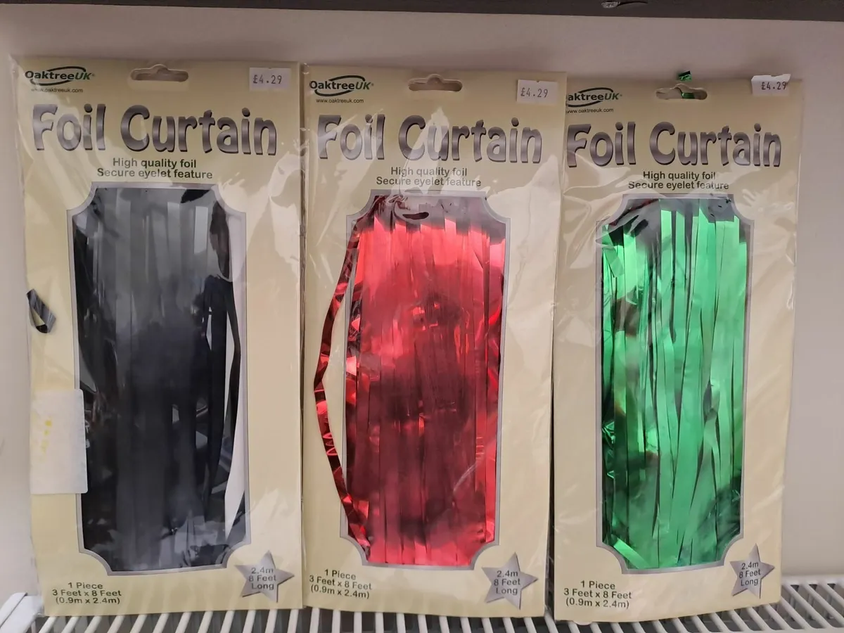3 Foil Curtains - Image 1
