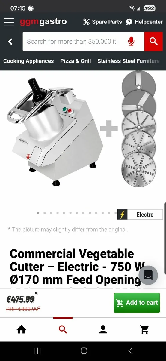 GGMGASTRO commercial vegetable cutter - Image 4