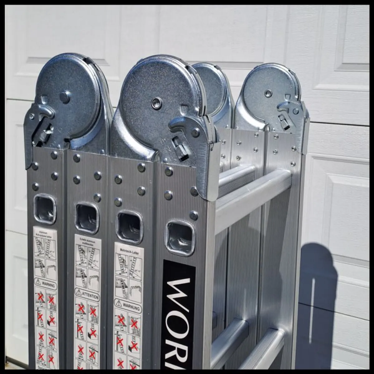 Worhan 6.7m Multi-Purpose Ladder Aluminum German Made - Image 3