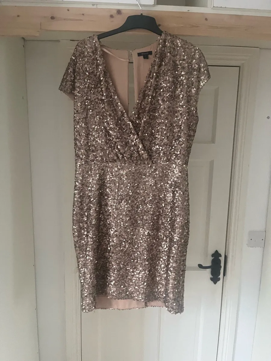 Gold Sequin Sparkly Dress - Image 1