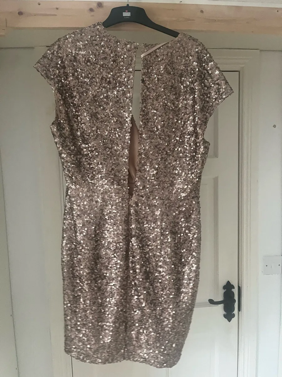 Gold Sequin Sparkly Dress - Image 2
