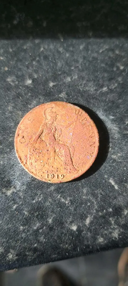 Old  1919. Penny - Image 2