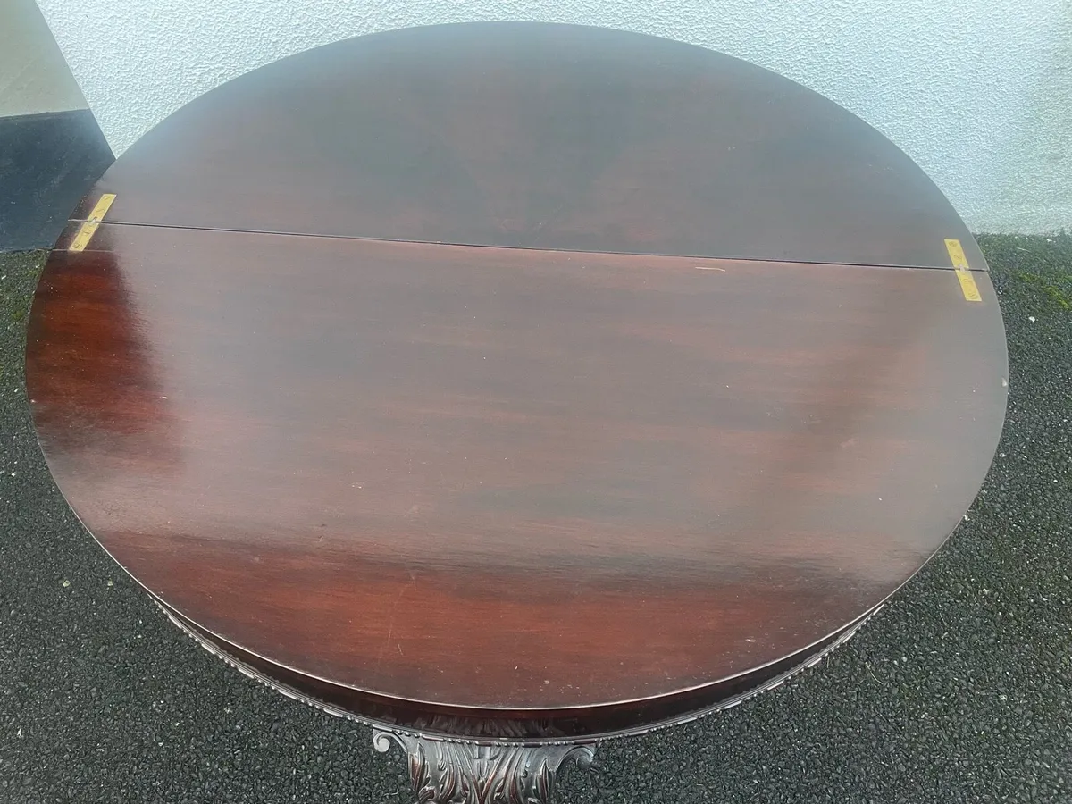 Mahogany games table - Image 1