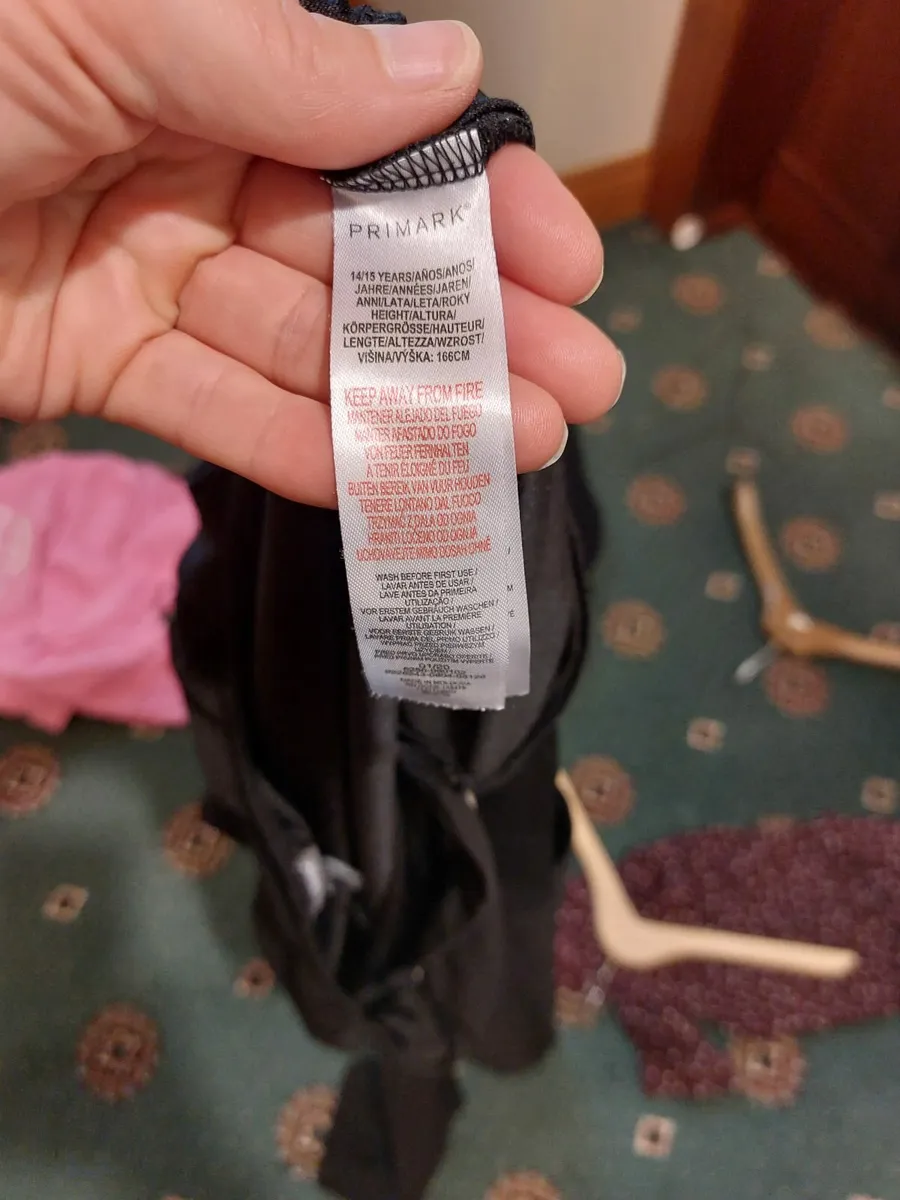 Girls Black Jumpsuit - Image 2