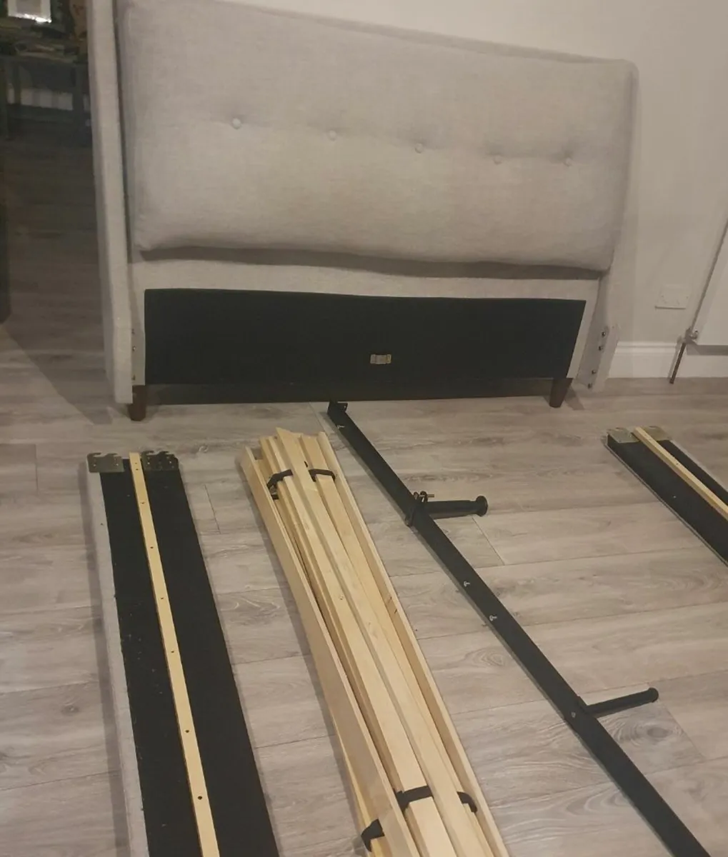 5 foot bedframe (ellen grey) - Image 3